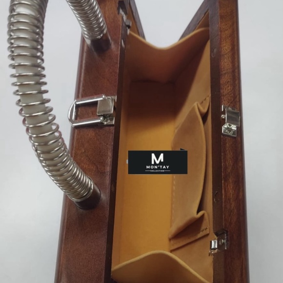 Zeta Phi Beta Sorority wood handbag with free dustbag - Picture 4 of 6